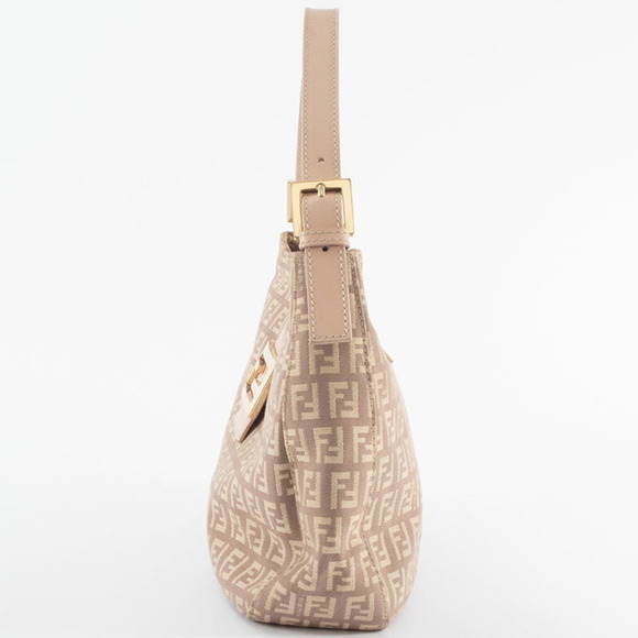 FENDI Pink Leather Zucca Shoulder Bag - Picture 16 of 16